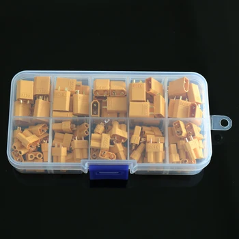 

50pairs/Box XT30 Male Female Bullet Connectors Plug For RC Lipo Battery Quadcopter Multicopter xt-30 XT30U