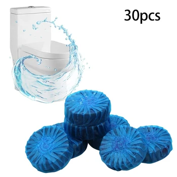 

30 Pack Automatic Toilet Bowl Cleaner Tablets-Bathroom Toilet Tank Cleaner Long-Lasting No Pungent Odor Clean Bubbles