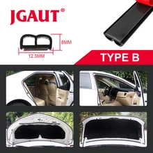 JGAUT Rubber Self-Adhesive Auto Rubber Seal Strip Tape Weather Proof Window Car Door Seal Shock Absorb Trunk Engine Hood