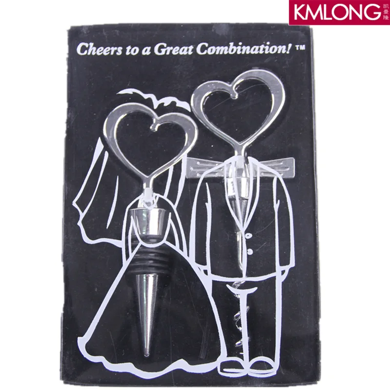 Wine Set Gift Born of a Combination Heart Shape Bottle Opener Creative Wine Bottle Opener Wine Stopper