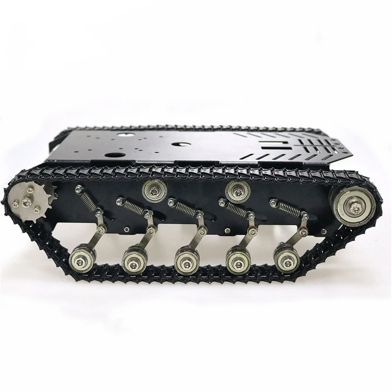 DIY TS900 большая нагрузка металлический бак шасси автомобиля металлический амортизирующий гусеничный/трек умный робот шасси+ Высокая мощность мотор в сборе