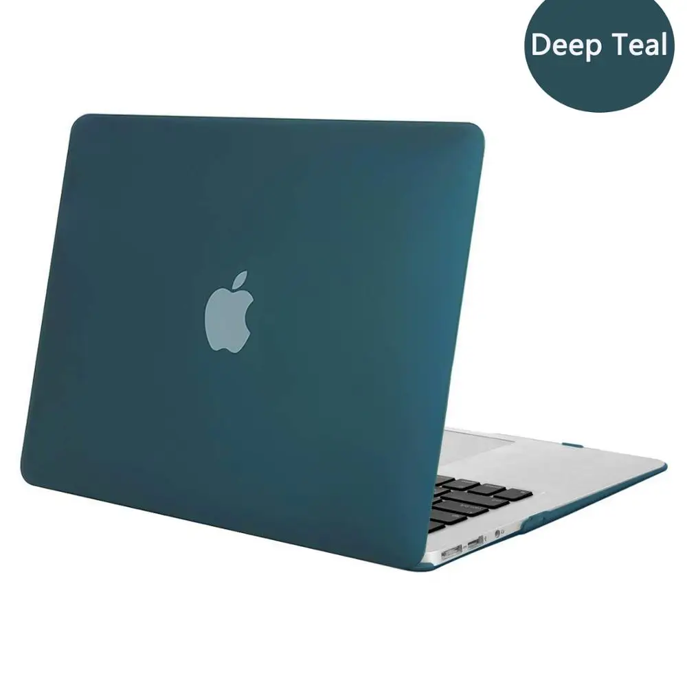 Matte Deep Teal MOSISO матовый/кристалл чехол для ноутбука MacBook Air 11 retina 12 Обложка Pro 13 15 Touch Bar A1706 A1707 A1989 A1990 A1932 - Цвет: Matte Deep Teal