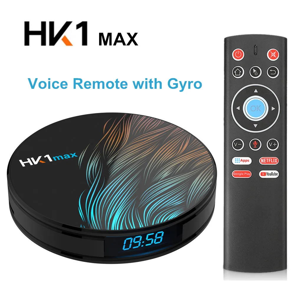 HK1 MAX tv BOX Android 9,0 4G 128GB 64GB 32G Rockchip RK3318 2,4G/5G wifi 4K H.265 Netflix телеприставка 2G16G Android box HK1MAX