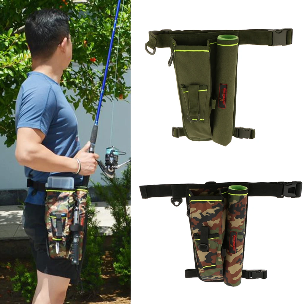 fishing waist pack with rod holder