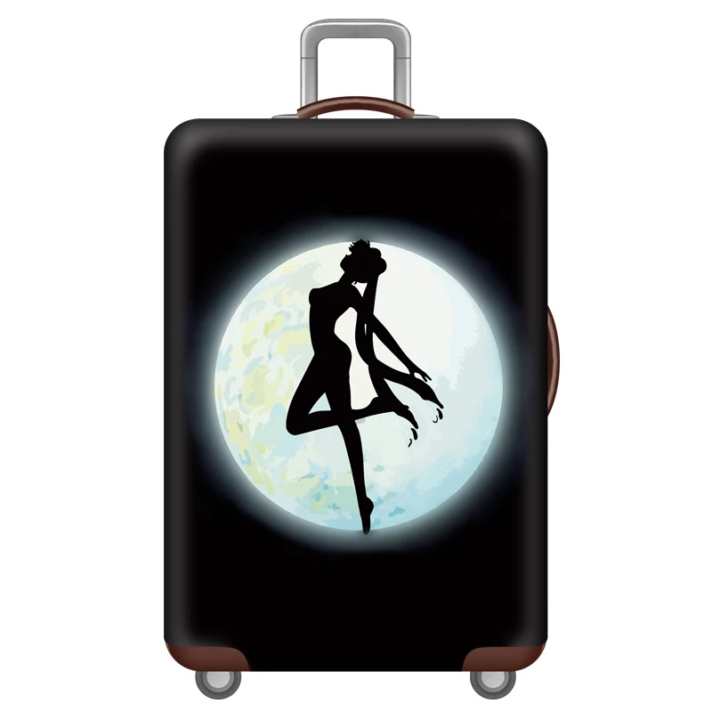 Q Luggage cover Эластичный Чехол для багажа, защитный чехол на колесиках, чехол для костюма, пылезащитный чехол For18-32 дюймов, Защитные чехлы для багажа, аксессуары для путешествий - Цвет: Q Luggage cover