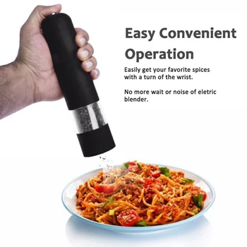 

Electric pepper grinder salt-prone herbal containers easy to clean household kitchen barbecue appliances