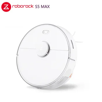 

XIAOMI Roborock S5 Max Robot Vacuum Cleaner Smart Sweeping Cleaning Electric Mop Upgrade OF S50/55 Carpet Dust Robotic Collector