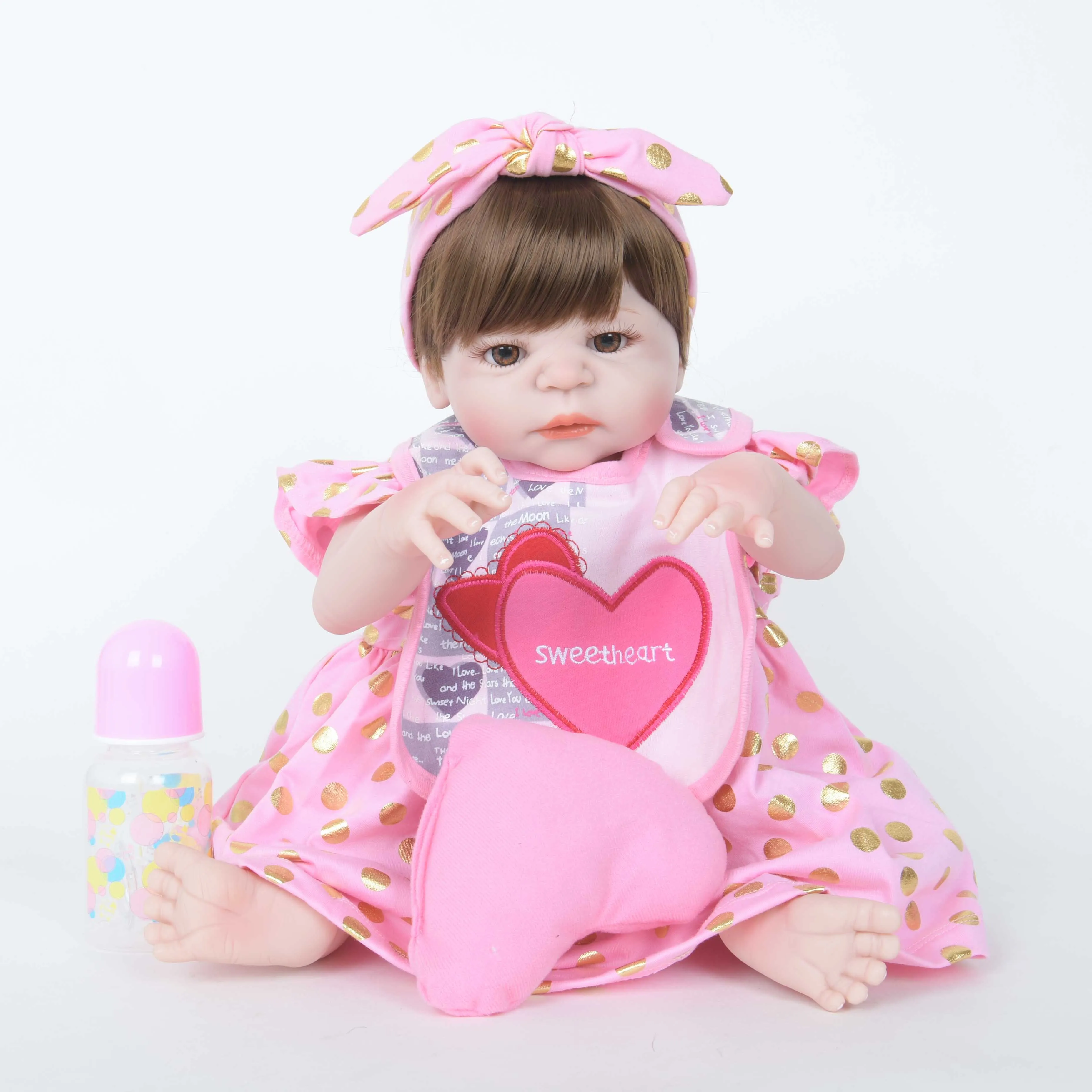 22 &quot55 см полностью виниловый мягкий силиконовый Bebe Reborn Baby Doll игрушки для детей
