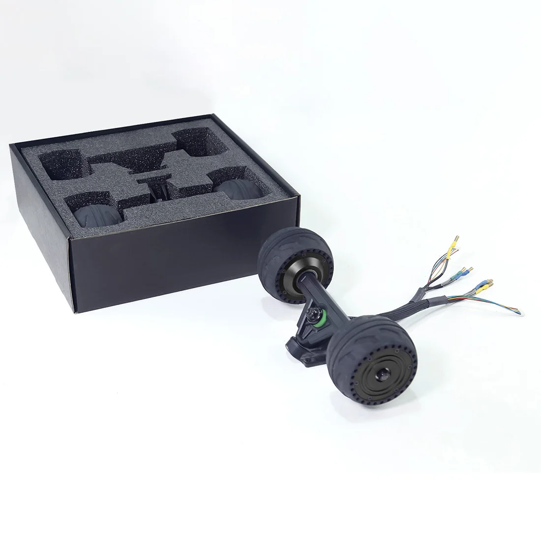 US $249.59 105LMH Hub Motor Set BrainTraining Toy For Children Educational Toys Birthday Gift Black Hub Motor Front Wheel Trucks
