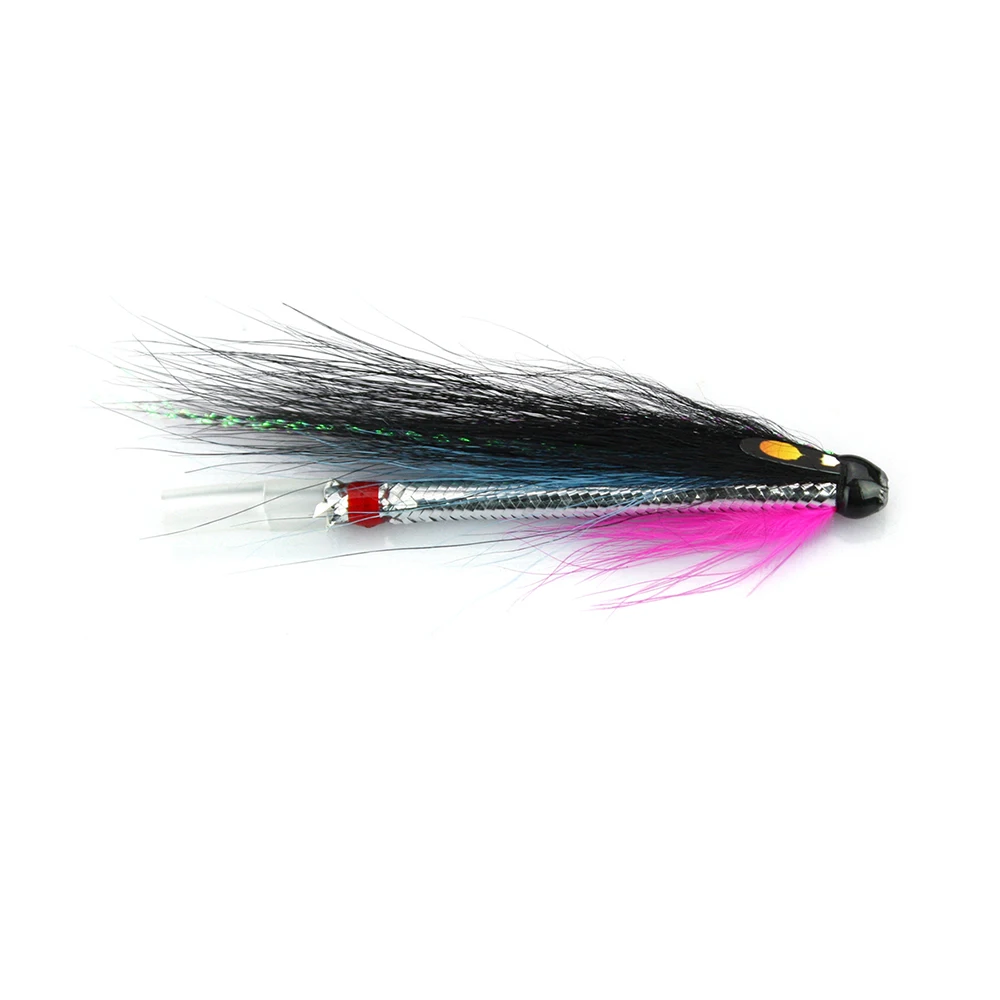 Elver Snake Pink Tube Fly Salmon морская форель мухи пластиковые трубки (8 шт. в упаковке) | Спорт