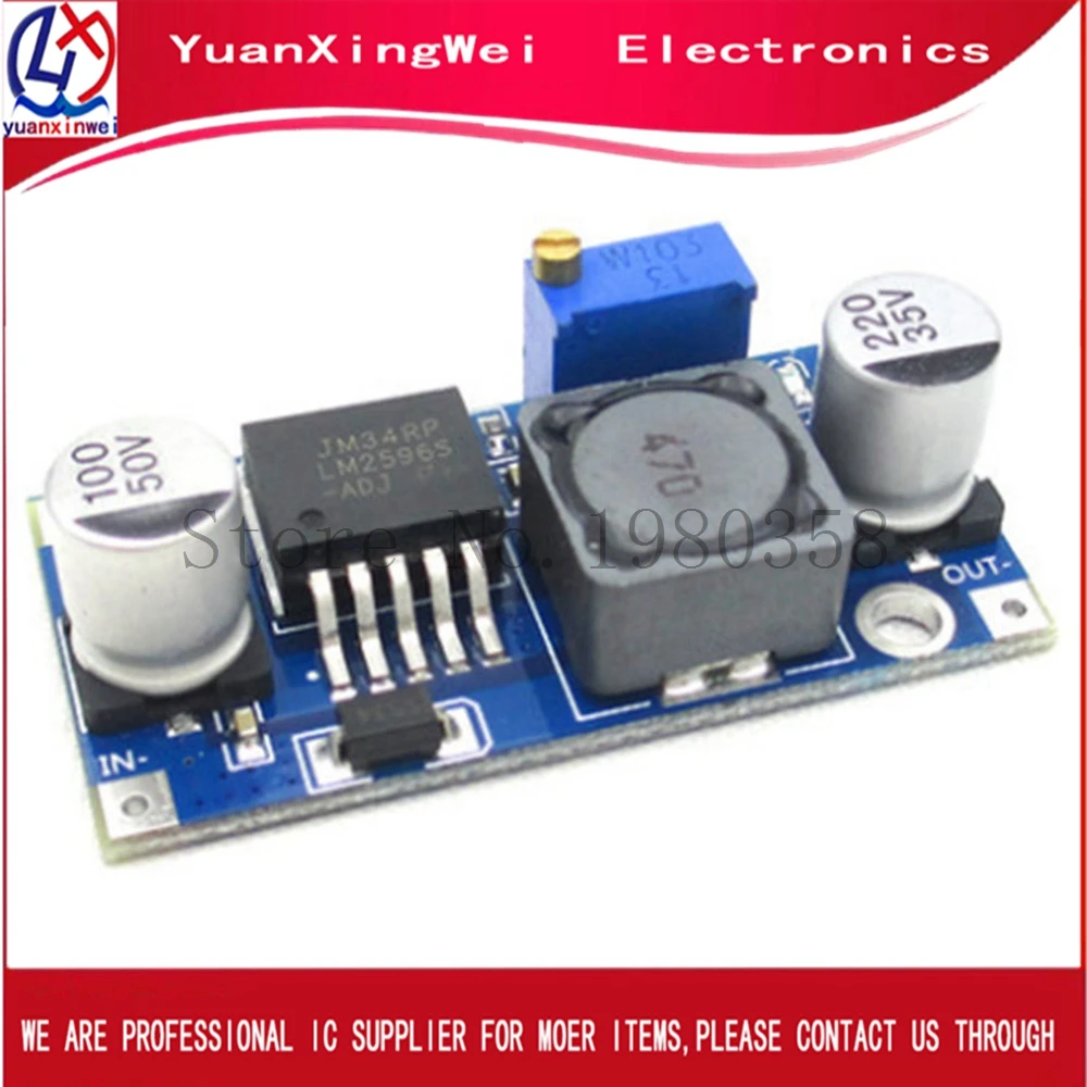 LM2596 LM2596S ADJ модуль питания Step понижающий модуль 5 В/12 В/24 В Регулируемый регулятор напряжения 3A