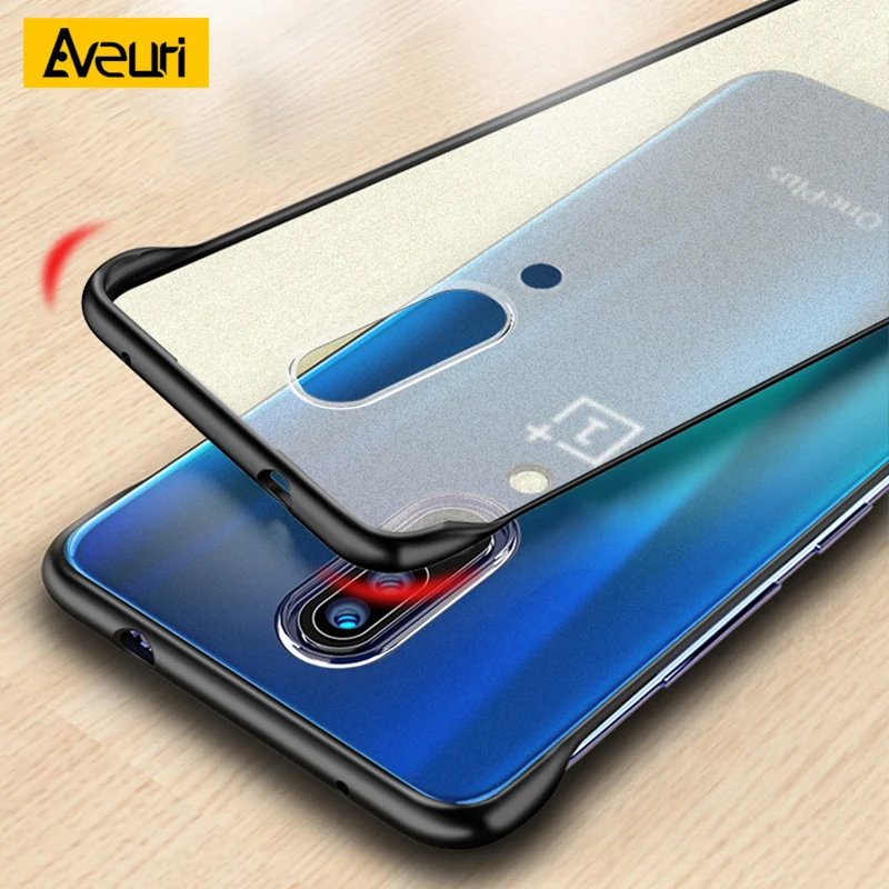 

Luxury Frameless Phone Case For Oneplus 6 1+ 6 7 Pro Coque Transparent Matte PC Hard Cover Case For Oneplus 7 Pro Fundas Capa