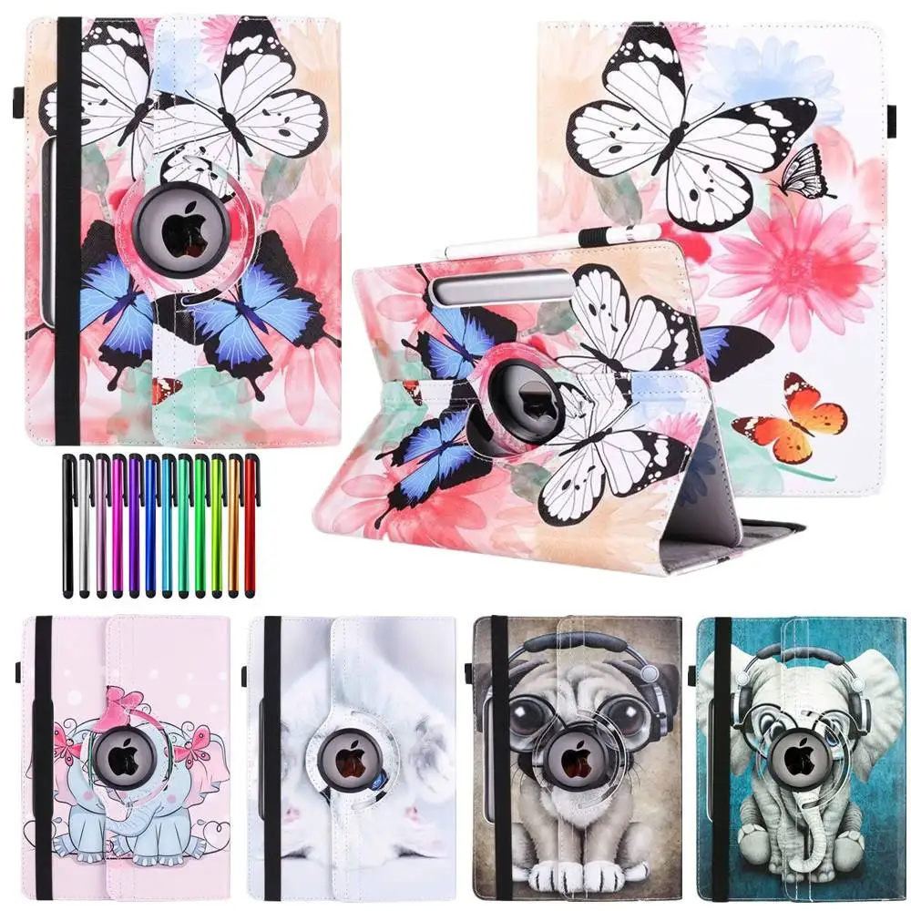 

For iPad Air/Air 2/iPad Pro 9.7 (2016)/iPad 9.7 2017 2018 Tablet Universal Magnetic Roating Case Cover