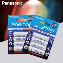 8 шт. Panasonic Eneloop Оригинальная Аккумуляторная батарея AA 1,2 в 1900 мАч предварительно заряженные Ni-MH батареи для вспышки камеры/игрушки
