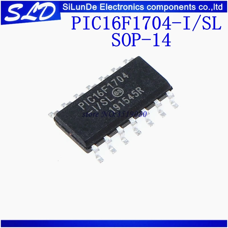 Бесплатная доставка 10 шт./лот PIC16F1704-I/SL IC MCU 8BIT 4K FLASH 14soic PIC16F1704-I 16F1704 PIC16F1704 Новый и