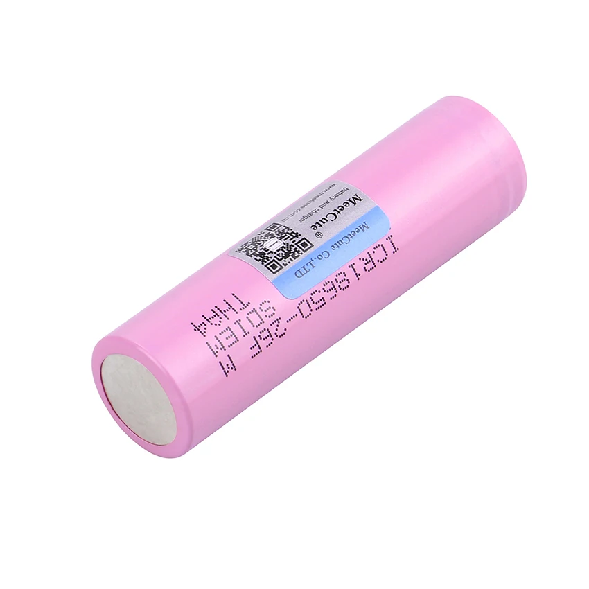 Meetcute 18650 18650 2600mAh литий-ионный ICR18650-26FM 3,7 V Перезаряжаемый 18650 аккумулятор для samsung 26F для фонарика