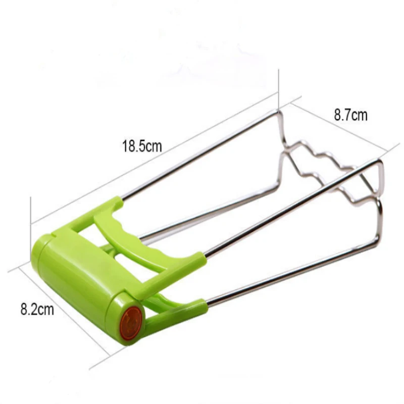 2PCS Stainless Steel Hot Bowl Clip Pot Dish Holder Steamer Heat Insulation Plate Tong Anti-Hot Clamp Gripper Kitchen Tools