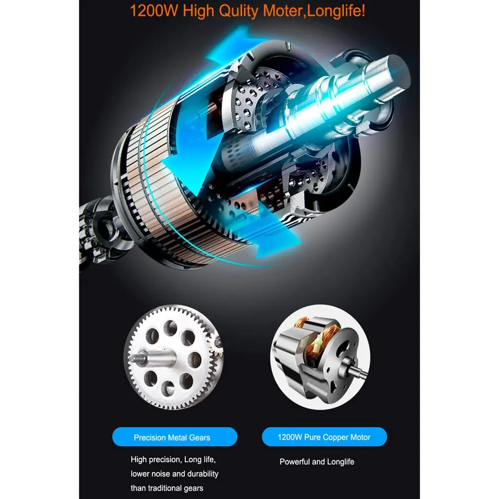 1500W 4L Stainless Steel Bowl 6-speed Kitchen Food Stand Mixer Cream Egg Whisk Blender Cake Dough Bread Mixer Maker Machine