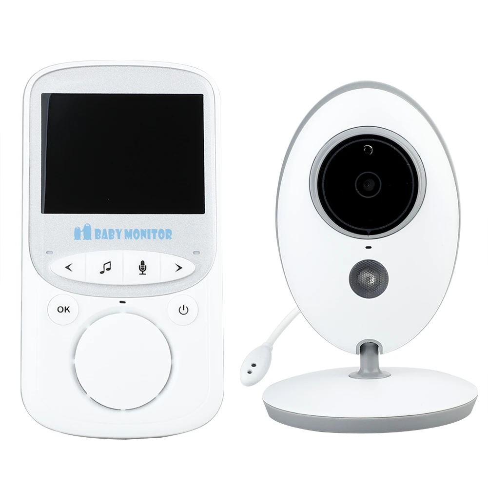  Wireless LCD Audio Video Baby Monitor di Visione Notturna Radio Musica Citofono IR 24h Macchina Fot