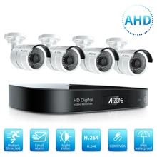 CCTV камера системы безопасности комплект 4CH 1080P AHD камера безопасности DVR комплект CCTV Водонепроницаемая наружная домашняя система видеонаблюдения HDD