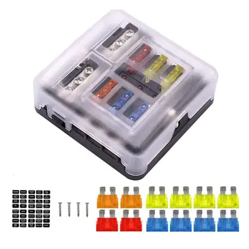 

Multifunctional 6-Way Blade Fuse Box Seat Terminal Box Busbar Pole Marine Boat Hgv Modified Fuse Box Fuse Box