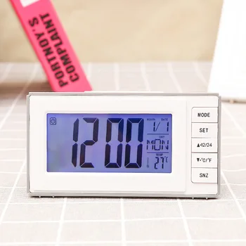 

Alarm Clock With Alarm And Snooze Mode Good Night Light Battery Operated Sound Control Clear display For Bedside Nightstand