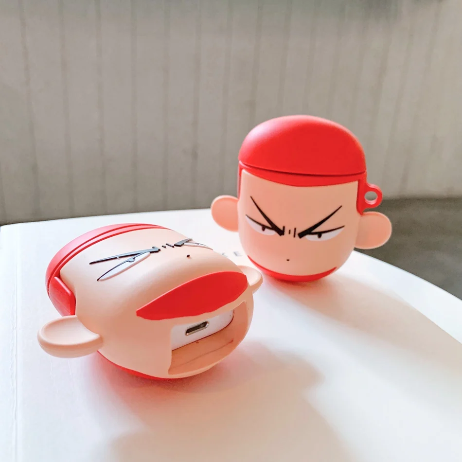 3D силиконовый чехол для наушников для Airpods 2 Чехол милый кролик животные Мультяшные наушники чехол для Apple Air pods чехол для Earpods кольцо