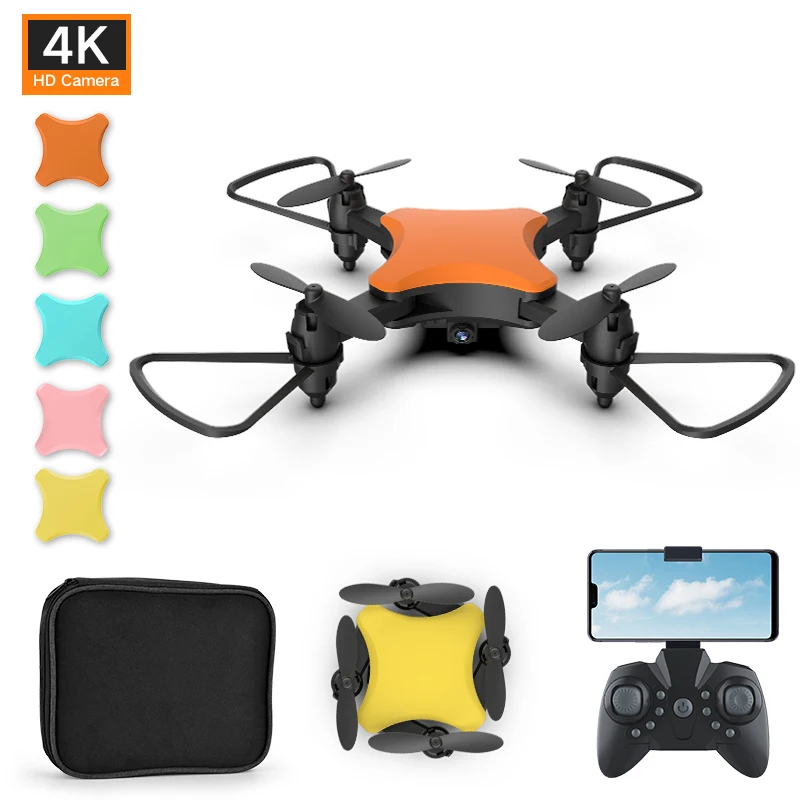 

4k Drone Camera Foldable Pocket 720P 4K Mini Drones With Camera Hd Rc Helicopter Fold Juguetes Shell Quadcopter Radio-Controlled