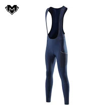 MK – pantalon thermique à bretelles pour cyclisme en hiver, collant long pour vtt