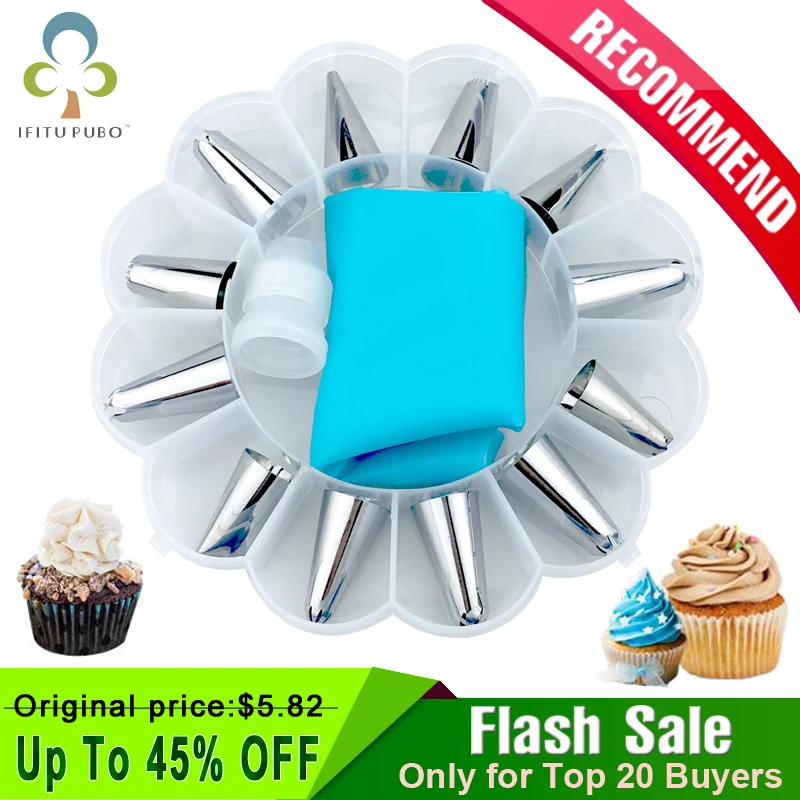 Силиконовый кондитерский мешок с наконечниками 14 шт./компл. кухонные