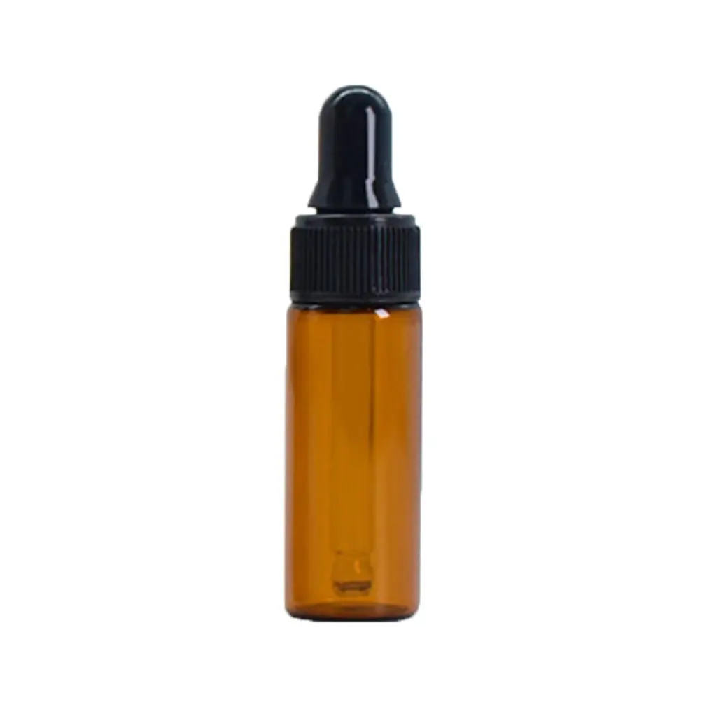 5ml Пустой флакон-капельница Янтарное Эфирное масло стекло ароматерапия жидкий коричневый 5-50 мл капля для массажных пипеток бутылки - Цвет: 5ml