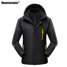 Mountainskin зимние мужские походные куртки из 2 предметов, толстые спортивные ветровки для активного отдыха, скалолазания, кемпинга, походов, лыжного спорта, мужские пальто VA643