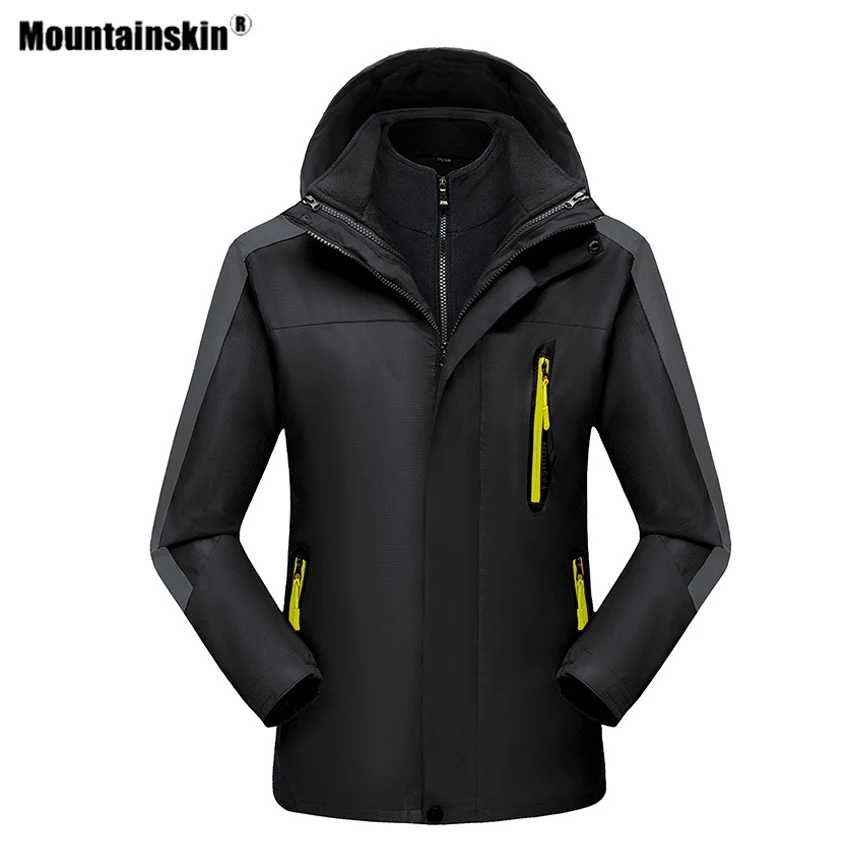 

Mountainskin Winter Men 2 Pcs Hiking Jackets Thick Outdoor Sports Windbreakers Climbing Camping Trekking Skiing Male Coats VA643