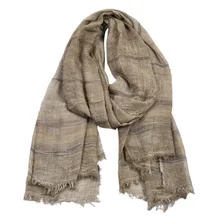 Men's Scarves Warm and Soft Scarves Winter Solid Color Cotton and Linen Men's Scarves