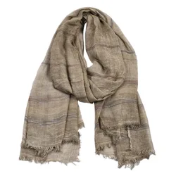 Men's Scarves Warm and Soft Scarves Winter Solid Color Cotton and Linen Men's Scarves