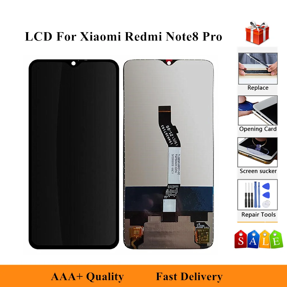 Оригинальный новый для Xiaomi Redmi Note 8 Pro ЖК дисплей сенсорный экран дигитайзер Note8