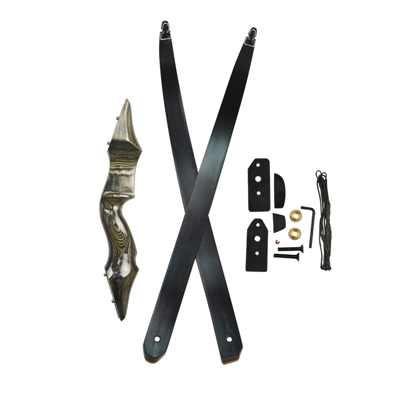US $124.94 1pc Archery 2555lbs Recurve Bow 58inch Split Type Hunting Bow Right Hand Longbow Hunting Sports Shooting Archery Accessories