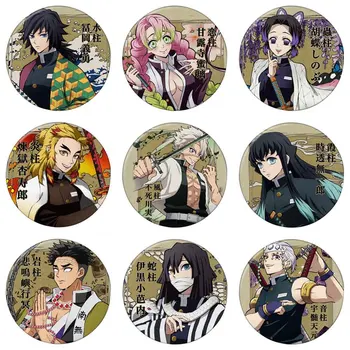 

Demon Slayer Kimetsu No Yaiba Cosplay Badges Brooch Pins Kamado Tanjirou Icon Collection Breastpin For Backpacks Clothes