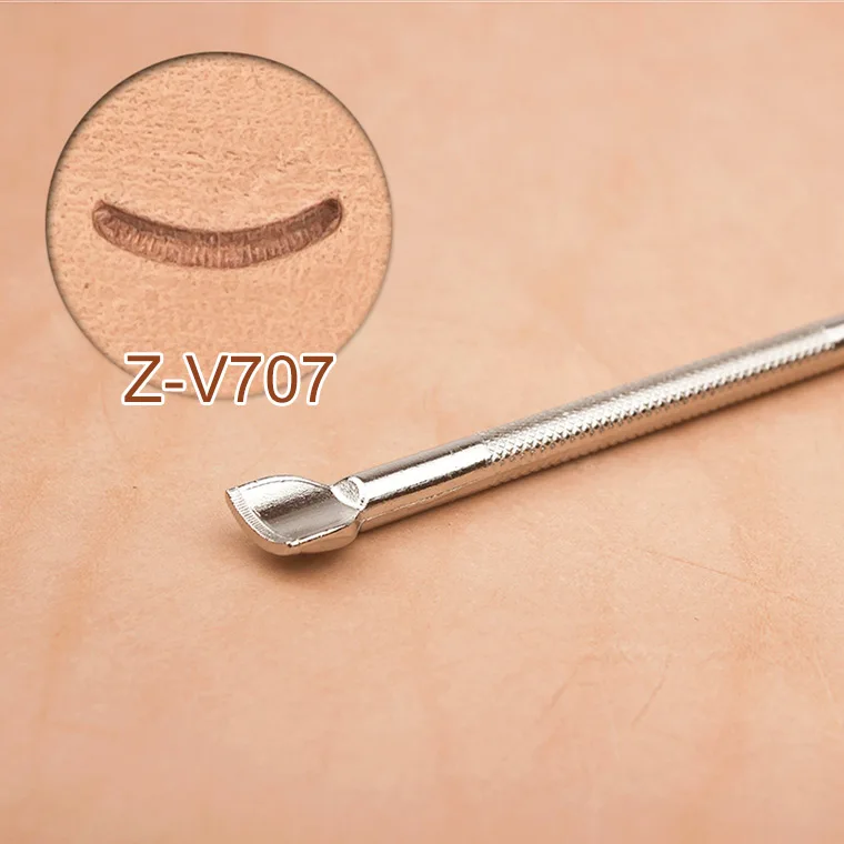 Z-V707 DIY ручной пошив из воловьей кожи можно выбрать инструменты для гравировки и гравировки для кожевенного ремесла дубления-sik Emboss - Цвет: Z-V707
