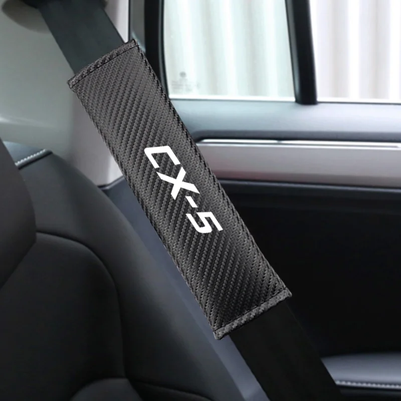 2PCS pu Leather Seat Safety Belt Cover FOR mazda cx 5 cx5 Car Seat Belt