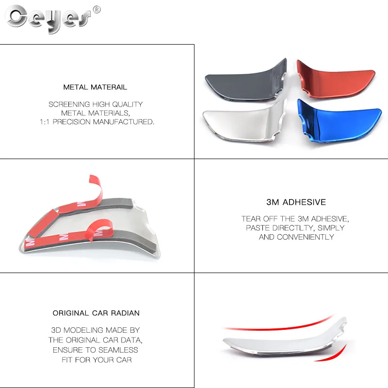 Car Styling Door Bowl Handle Cover Trim Stickers 4pcs For Subaru Forester Outback Legacy Impreza XV 2013 2015 Accessories