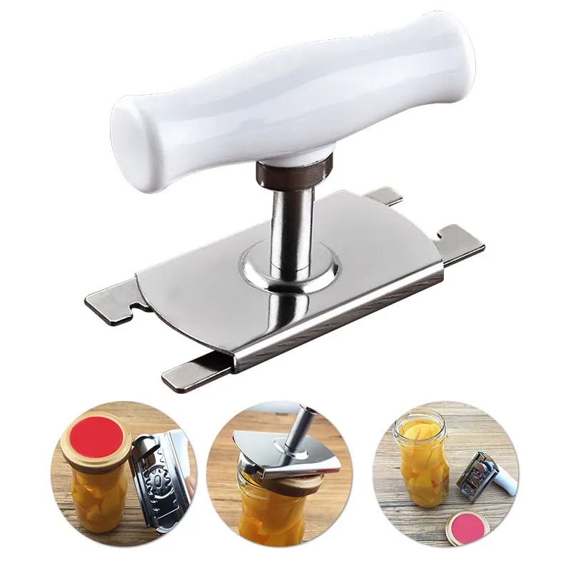 SOLEDI Stainless Steel Durable Kitchen Openers Open Bottle Cap Kitchenware Portable Tin Opener Can Beer Tool Party Camp
