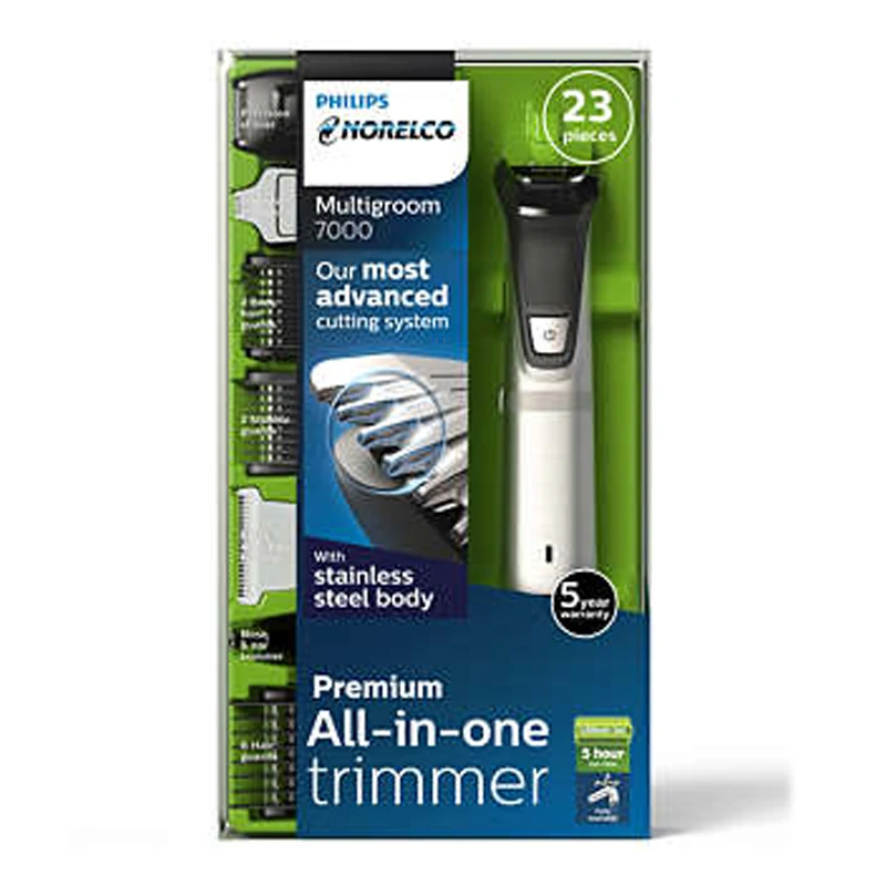Philips Norelco Multigroom 7000 электробритва для лица головы и тела MG7750/49 Универсальный