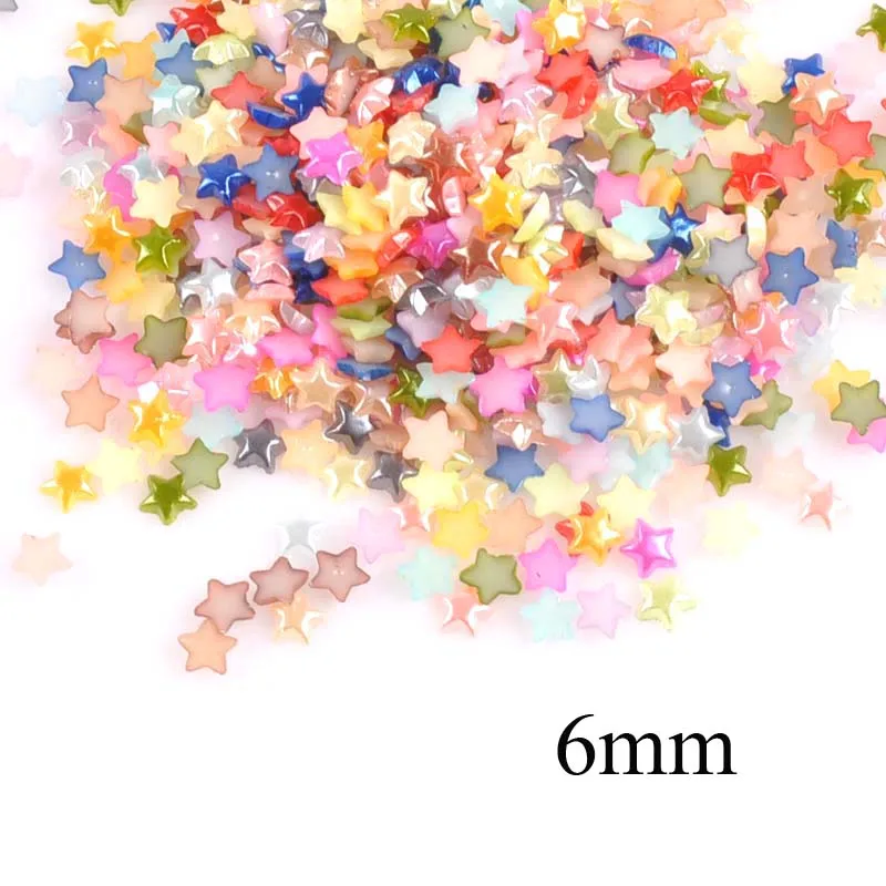 1000-piezas-6mm-patr-n-de-estrellas-mezcladas-cabuj-n-de-resina-plana-adornos-lbum-de