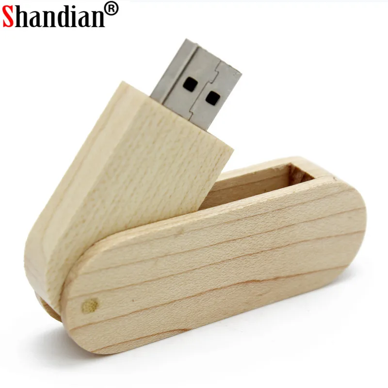 SHANDIAN Бесплатная логотип деревянный флеш диск USB 2 0 4GB/8GB/16GB/32GB/64GB 128GB флэш