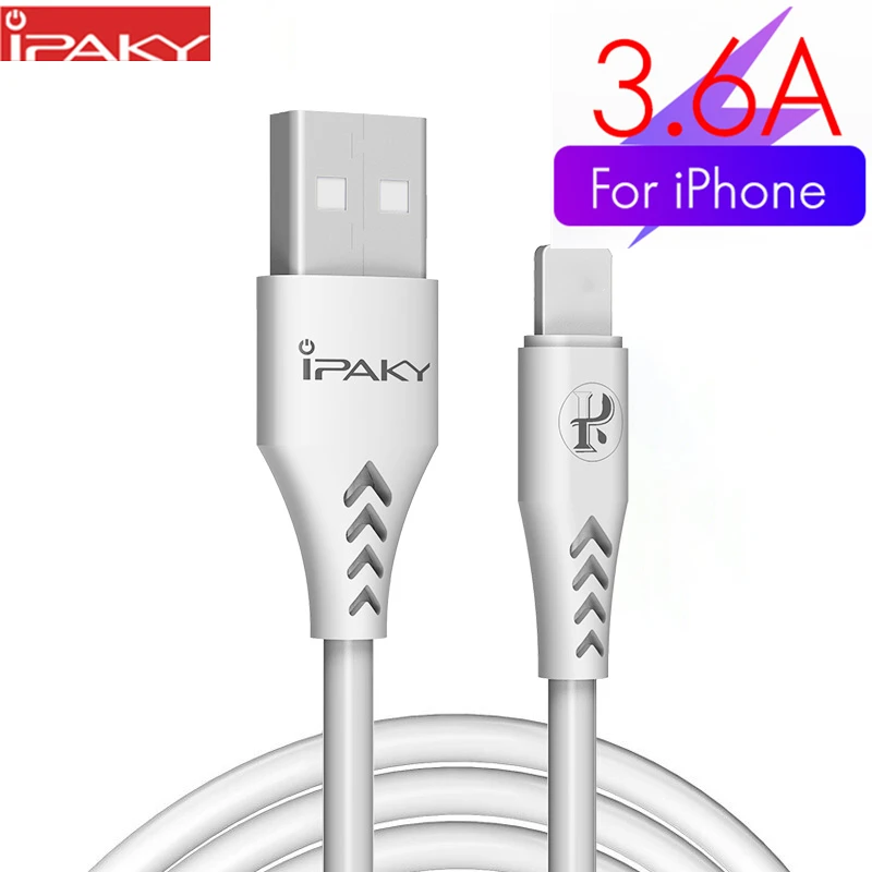 for iPhone IPAKY 3.6A USB кабель 18 Вт для iPhone кабель USB C Синхронизация данных Быстрая зарядка кабель Micro USB TYPE C для huawei samsung Xiaomi LG - Цвет: for iPhone