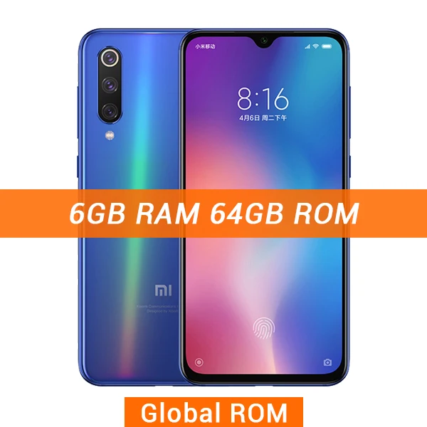 Мобильный телефон с глобальной ПЗУ Xiaomi mi 9 SE, 6 ГБ, 64 ГБ, mi 9 SE, Восьмиядерный процессор Snapdragon 712, полноэкранный экран 5,97 МП, тройная камера заднего вида - Цвет: 64GB CN Blue