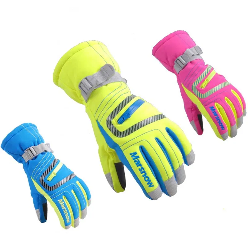 

Зимние теплые лыжные перчатки S/M/L/XL для катания на сноуборде для мужчин женщин детей водонепроницаемые варежки для катания на лыжах мотоцикле для езды на холоде