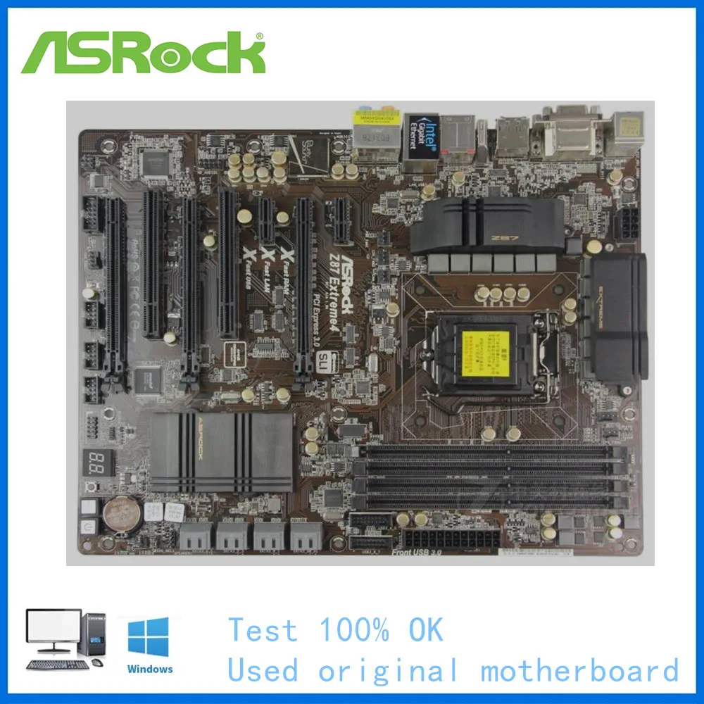 

Материнская плата для ASRock Z87 Extreme 4 USB3.0 SATAIII LGA 1150 DDR3 Z87