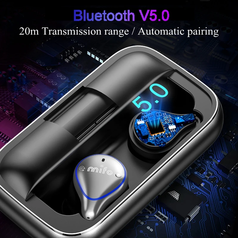 Mifo O5, Bluetooth 5,0, настоящие беспроводные наушники, сбалансированные, Bluetooth, наушники, спортивные, стерео, звуковые, наушники с зарядной коробкой для телефона